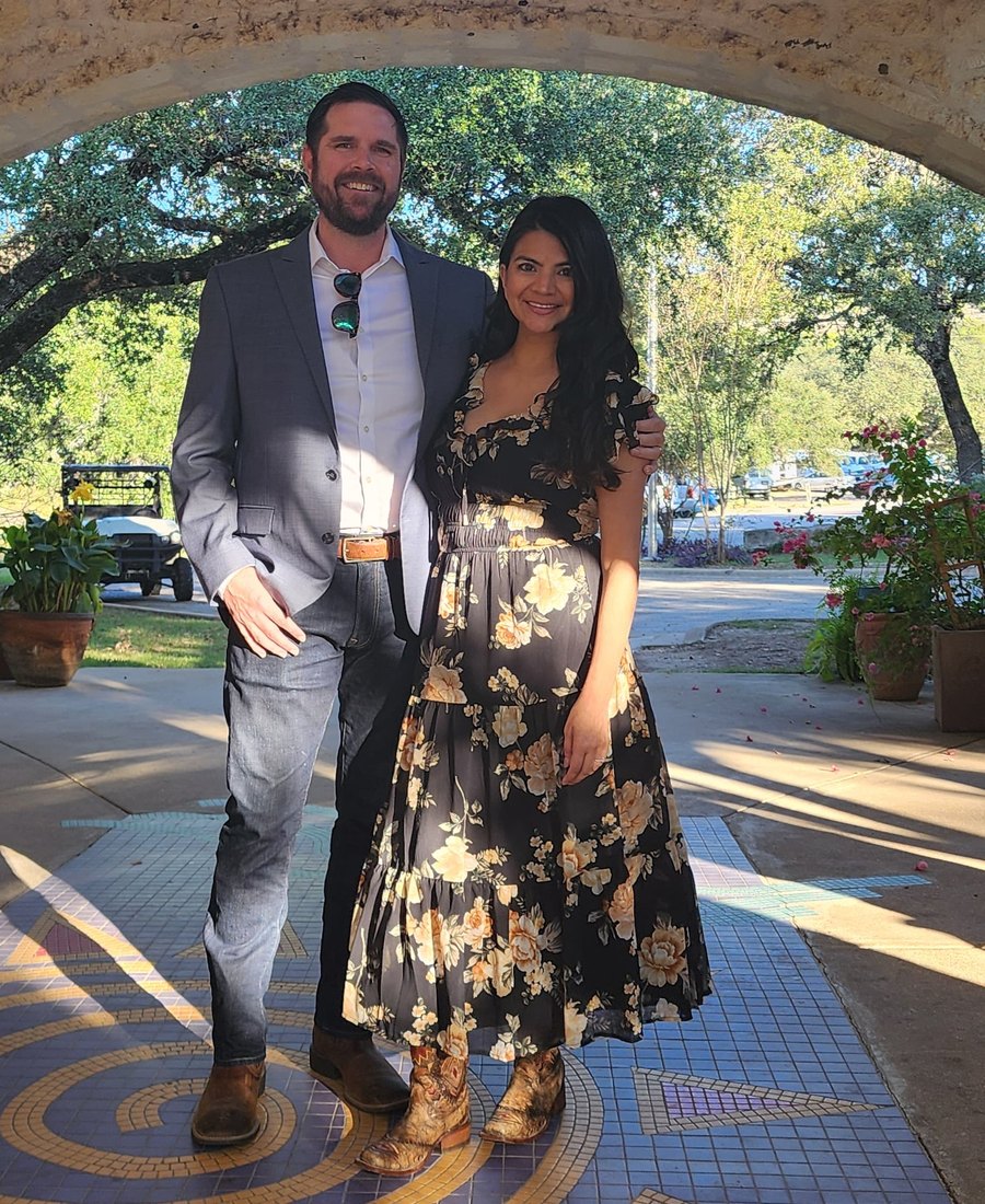 Vanessa and Andrew Rathwick in the Hill Country